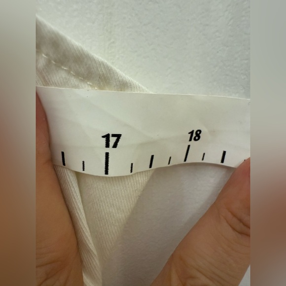 NWT Anthropologie Pilcro White Denim Button Up Sleeveless Dress Size 4 Ruched - Picture 14 of 14